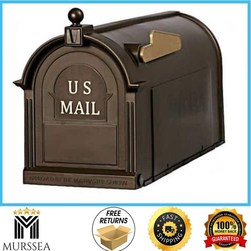 Bronze post mount - bronze, mailbox